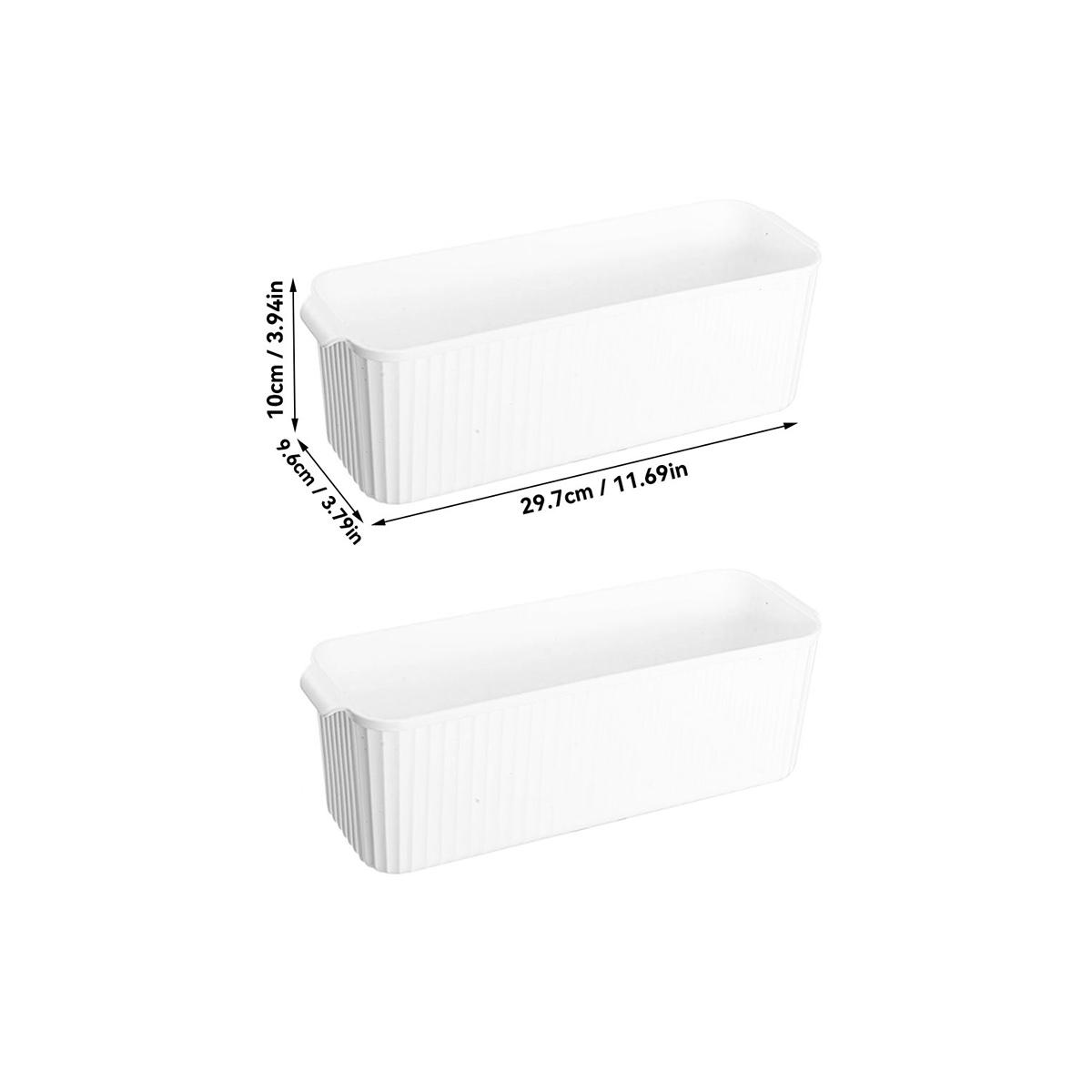 

WORTHBUY Cabinet Plastic Storage Box Kitchen Organizer Box Cupboard Desktop Storage Basket Seasoning Bottle Snack Storage Case