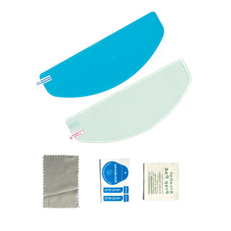 1Pc/2Pcs Motorcycle Helmet Anti Fog Film,Transparent Rainproof Universal Film,Sun Visor Rainproof Lens Film,Motorcycle Accessory
