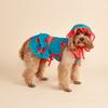 Three-piece Dog Dress for Small Dogs Cool Costume Watermelon Printed Puppy   Doggie Pet Clothes Ruffle Apparel for Dogs Cats Dai