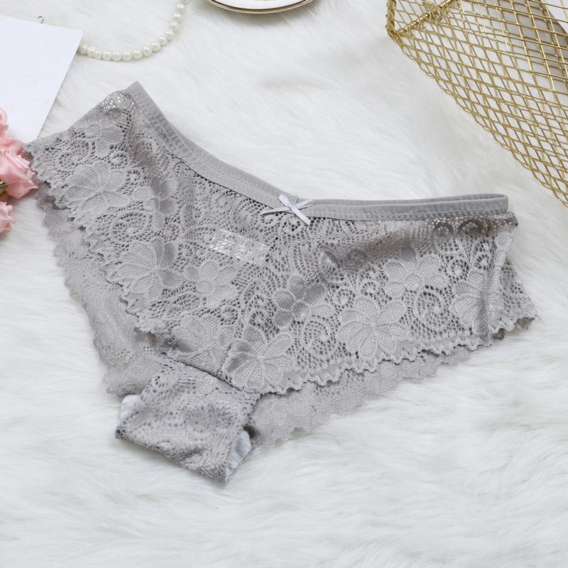 Sexy Lace Panties Women Fashion Lingerie Tempting Pretty Transparent Briefs Women Underwear Panty