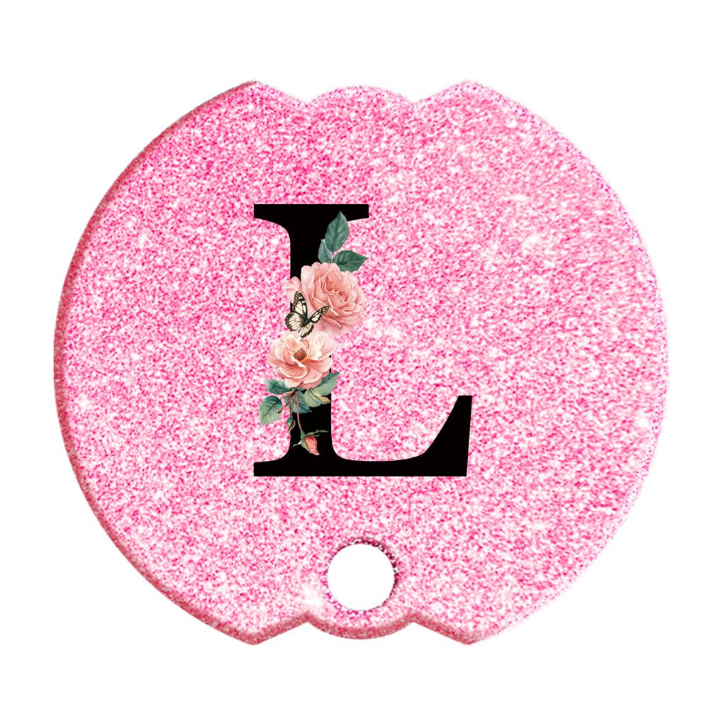 40 Oz Personalized Stanley Tumblers Name Plates for Stanley Tumblers Cup Lid H2.0,Cup Lid Topper Round Name ID Plate Glitter