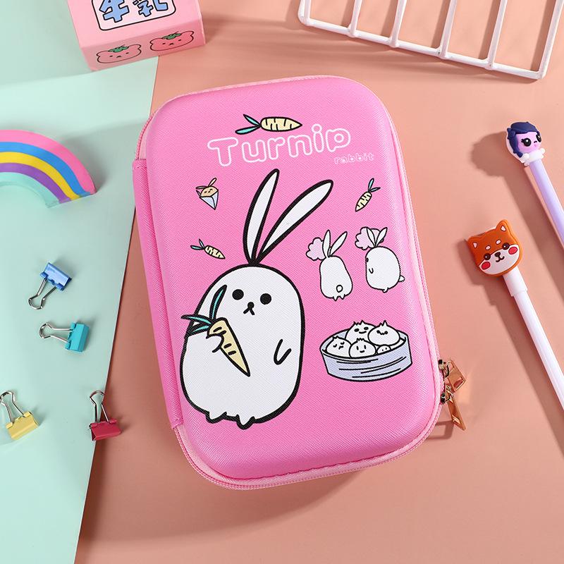 Cartoon Astronaut Large Capacity Pencil Case - Multi-purpose EVA Pencil Box for Kids