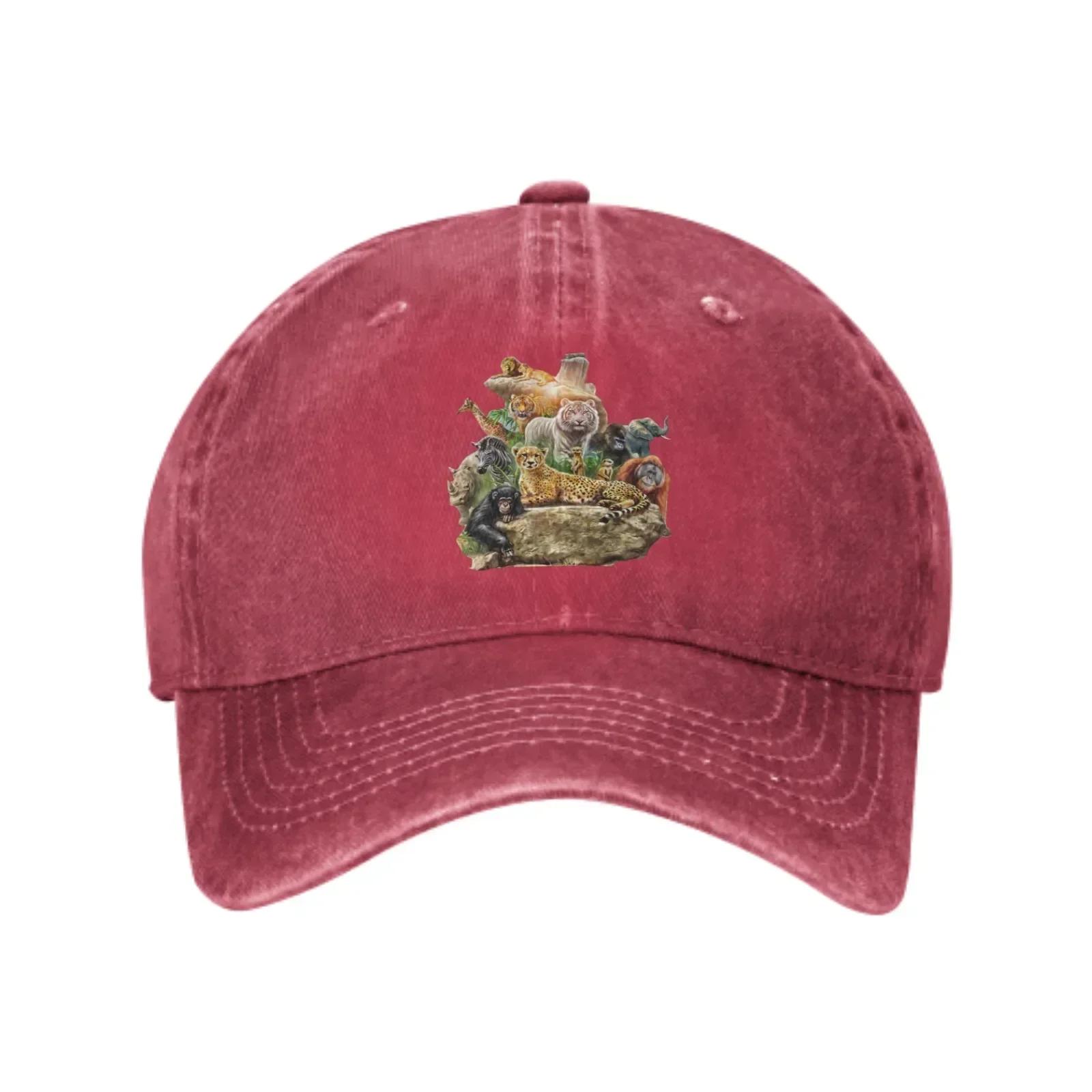 

Wildlife Tiger Baseball Caps for Unisex Women Adjustable Fashion Casual Trucker Hats for Outdoor Fishing Activities One Size