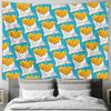 French Fries Tapestry Wall Hanging Fast Food Decor Kitchen Aesthetic Trendy Dorm Room Backdrop Unique Foodie Gift Retro Diner Vi