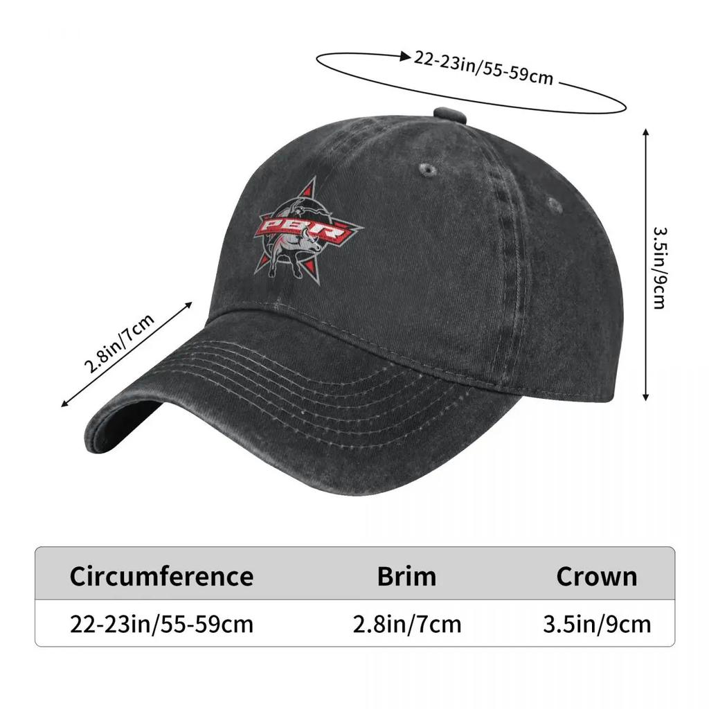 2024 PBR Professional Bull Riders Funny Baseball Cap cotton Hats Adjustable Hat Fashion Casual Cap Truck driver Hat