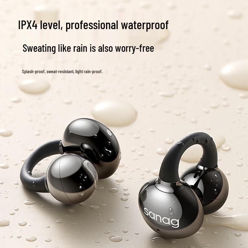 Saina Z60S AI Bone Conduction Ear-Clip Bluetooth Headset