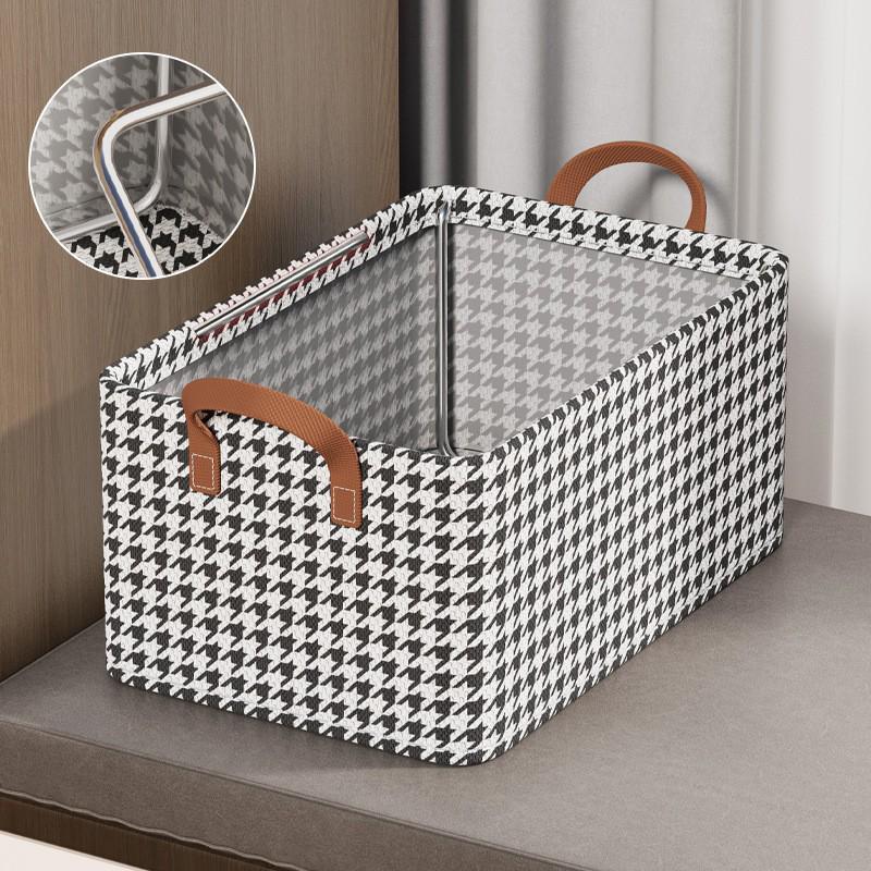 Foldable Steel Frame Fabric Storage Box for Clothes and Underwear