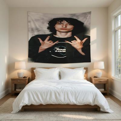 Finn Wolfhard Style Wall Tapestry Soft Durable Fabric Wall Hanging Dorm Bedroom Decor Fan Gift Aesthetic Wall ArtPartyBackground