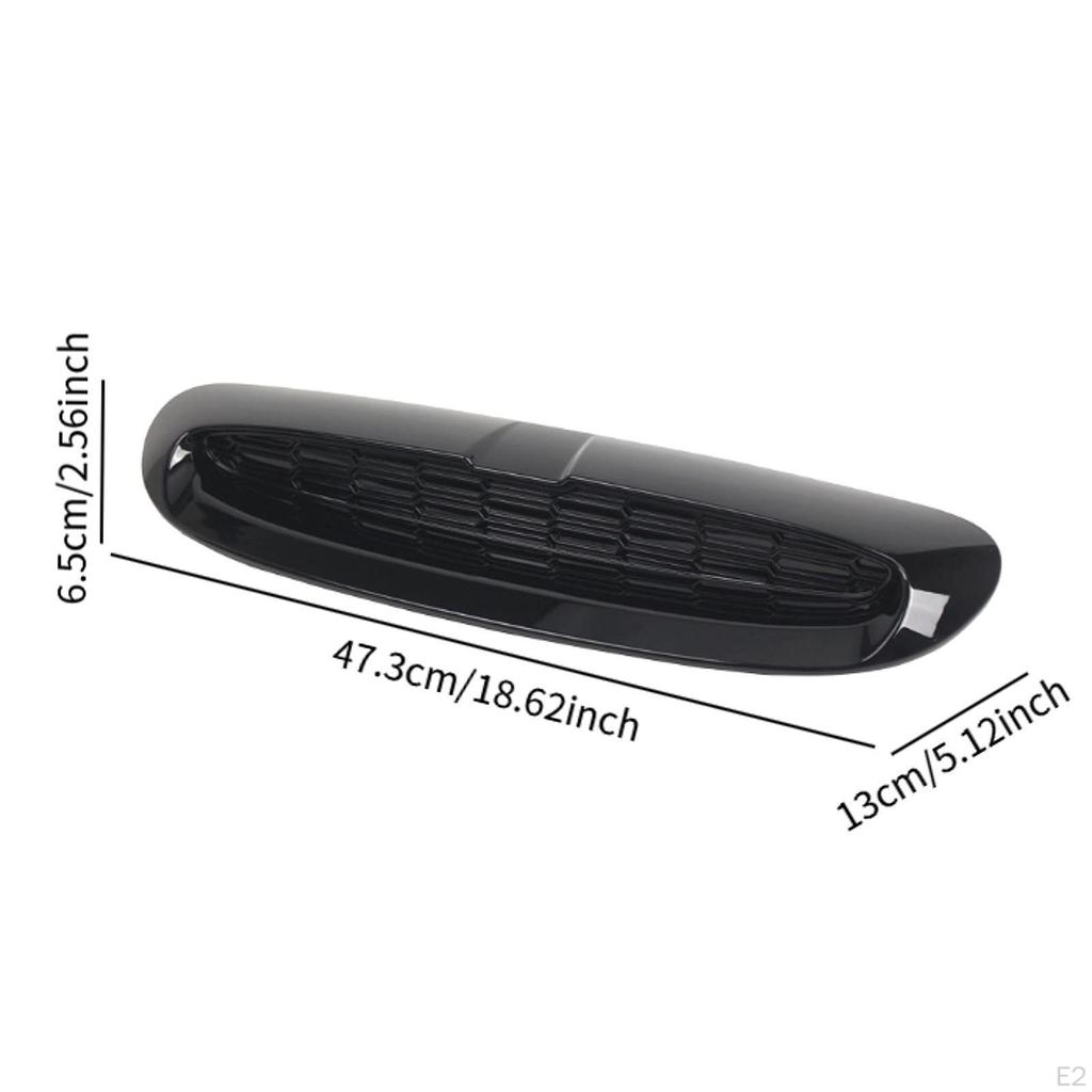 Front Hood Bonnet Vent Trim 51137376052 Automobile Accessory Lightweight Glossy Black Repair Parts
