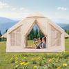Aufblasbares Zelt für Camping 4-6 Personen Glamping-Zelt mit Pumpe Einfach aufzubauen
