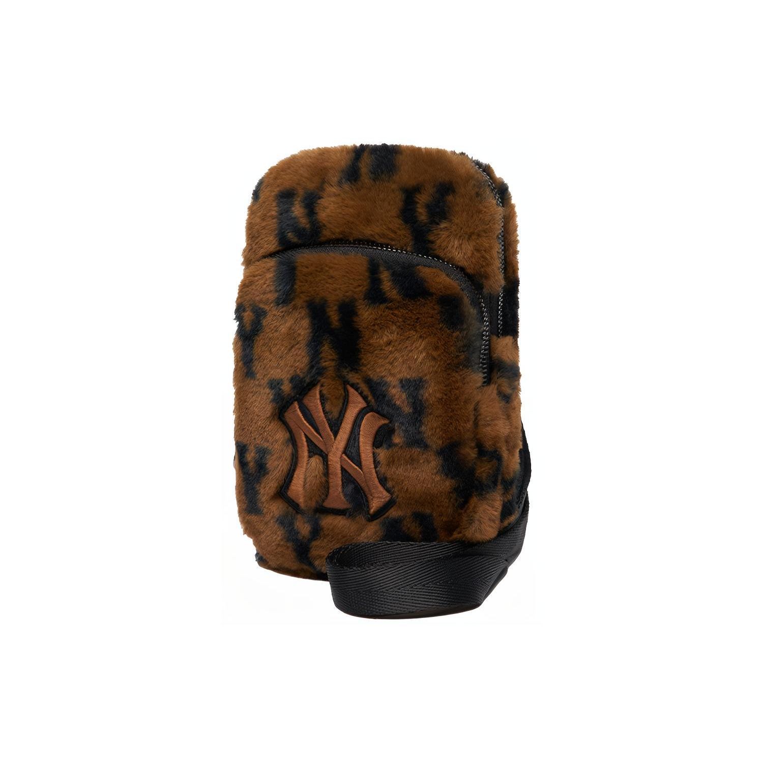 MLB Monogram Series Vintage All Over Print NY Yankees Zipper Closure Polyester Phone Bag Shoulder Crossbody Bag Unisex bags Brown 3ACRH0216-50BRS Brown 12150₽