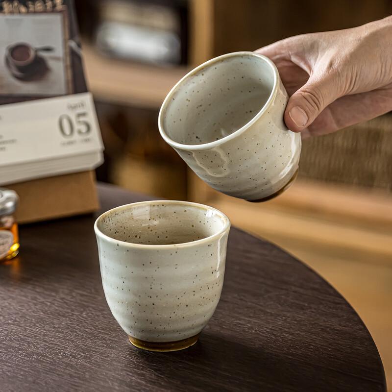 OLOEY Japanese Retro Ceramic Handle Cup