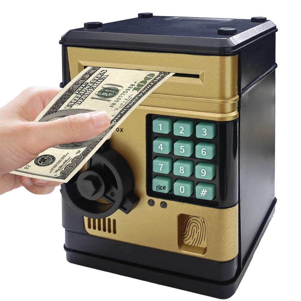 Children s Cartoon ATM Safe: Automatic Money Rolling Password Box