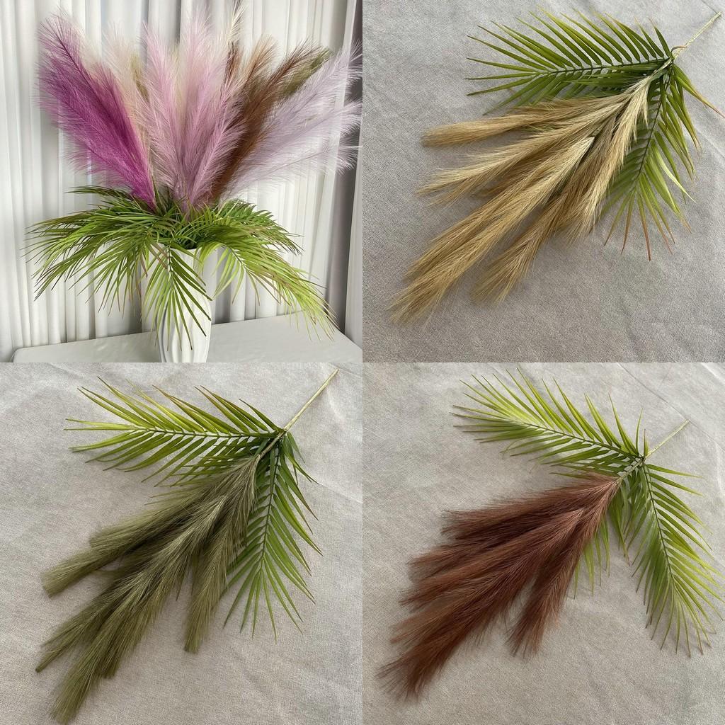 Iron Reed Simulation Flowers Nordic Faux Botanical For Wall Decor And Retail Display