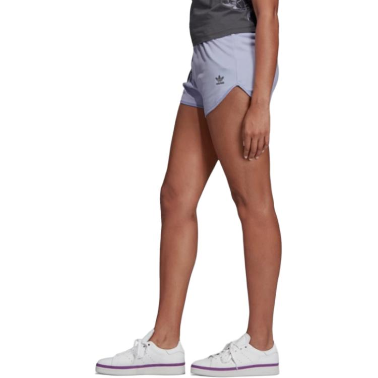 Adidas Originals Floral Fashion Comfortable Breathable Quick-Dry Sports Shorts Women Shorts Purple DX4259