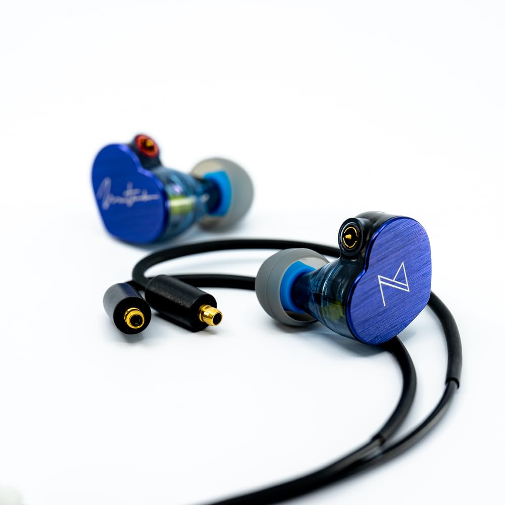 Maestraudio MA910SR Maestro Blue with 10mm Dynamic Passive Tweeter with RST Made in Aluminum Pentaconn ear Compatible for [Earphones Graphene-Coated