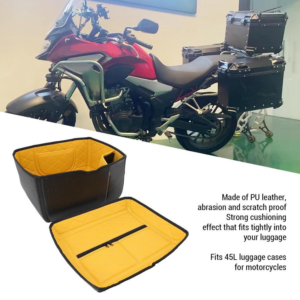45L Motorcycle Top Box Liner Inner Pads PU Leather Motorcycle Trunk Case Liner Rear Luggage Box Inner Protector Lining