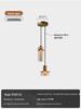 Retro Luxury Bedside Pendant Lamp - Designer Wall & Bar Counter Lighting