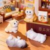 Ornament Mini Cat Figurine Micro Resin Animal Cute Kitten Cake Desktop Topper Decoration for DIY Moss Landscape Fairy Garden Decor Home