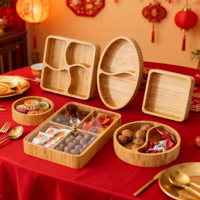 Ru Han 6-Compartment Rectangular Serving Tray