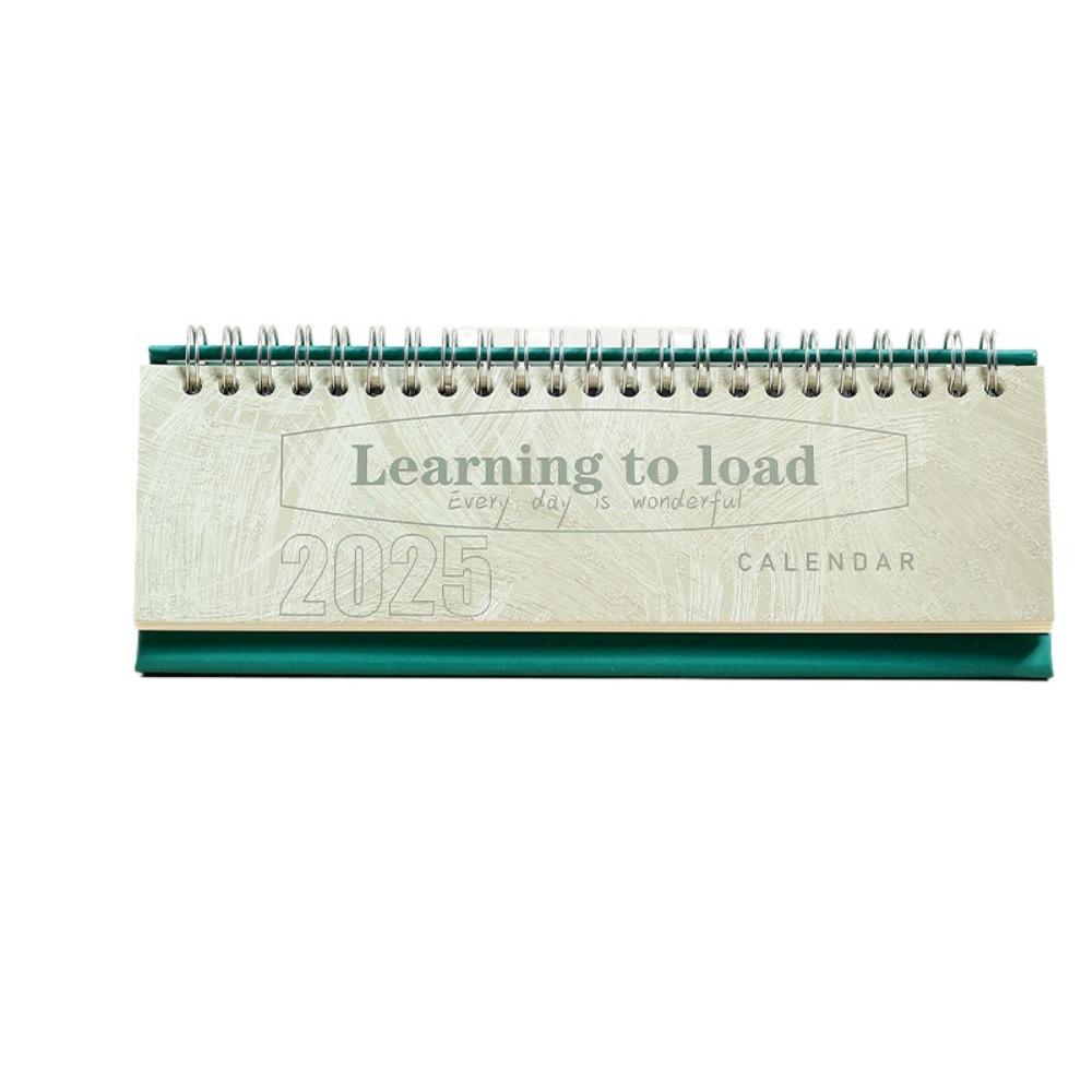 

2 шт. Міні настільний календар у ретро кольорі, Ретро календар для записів 2025, Планувальний настільний календар, Школа зелений