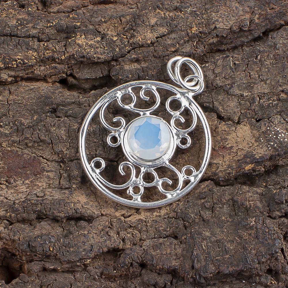 Milky Opal Pendant, Handmade Gemstone Pendant, 925 Solid Sterling Silver Pendant Jewelry, For Engagement Gift