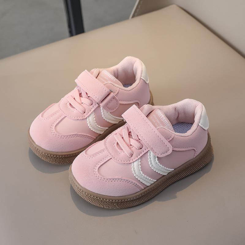 2025 spring and autumn new children's sports shoes boys casual low-top board shoes girls baby soft sole 1-6 years old board shoes