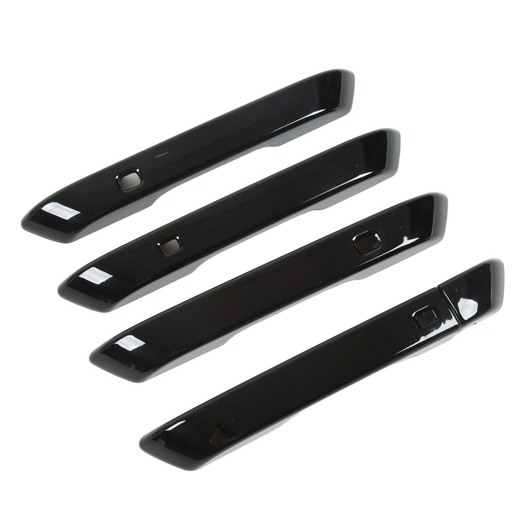 5 stk Bil Utvendig Side Dørhåndtak Deksel Trim Klistremerke Blank Svart Erstatning for Kia Carnival KA4 2022 Opp