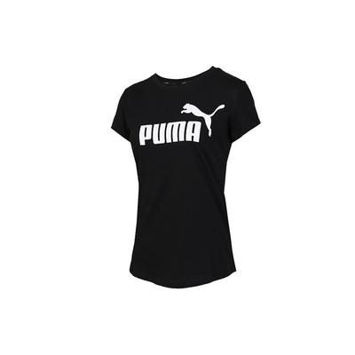 Sport Fitness Gedrucktes Kurzarm-T-Shirt Damen Oberteile Schwarz 581631-01