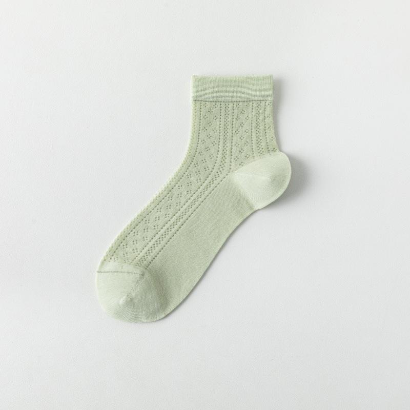 Women's Mid-Calf Silk Stockings: Summer Thin, Cooling, Breathable, Nude Feel, Skin-Friendly, Postpartum-Friendly.