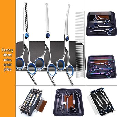 Gyvūnų priežiūros žirklių rinkinys: Meškiukų kirpimo ir šunų priežiūros įrankiai