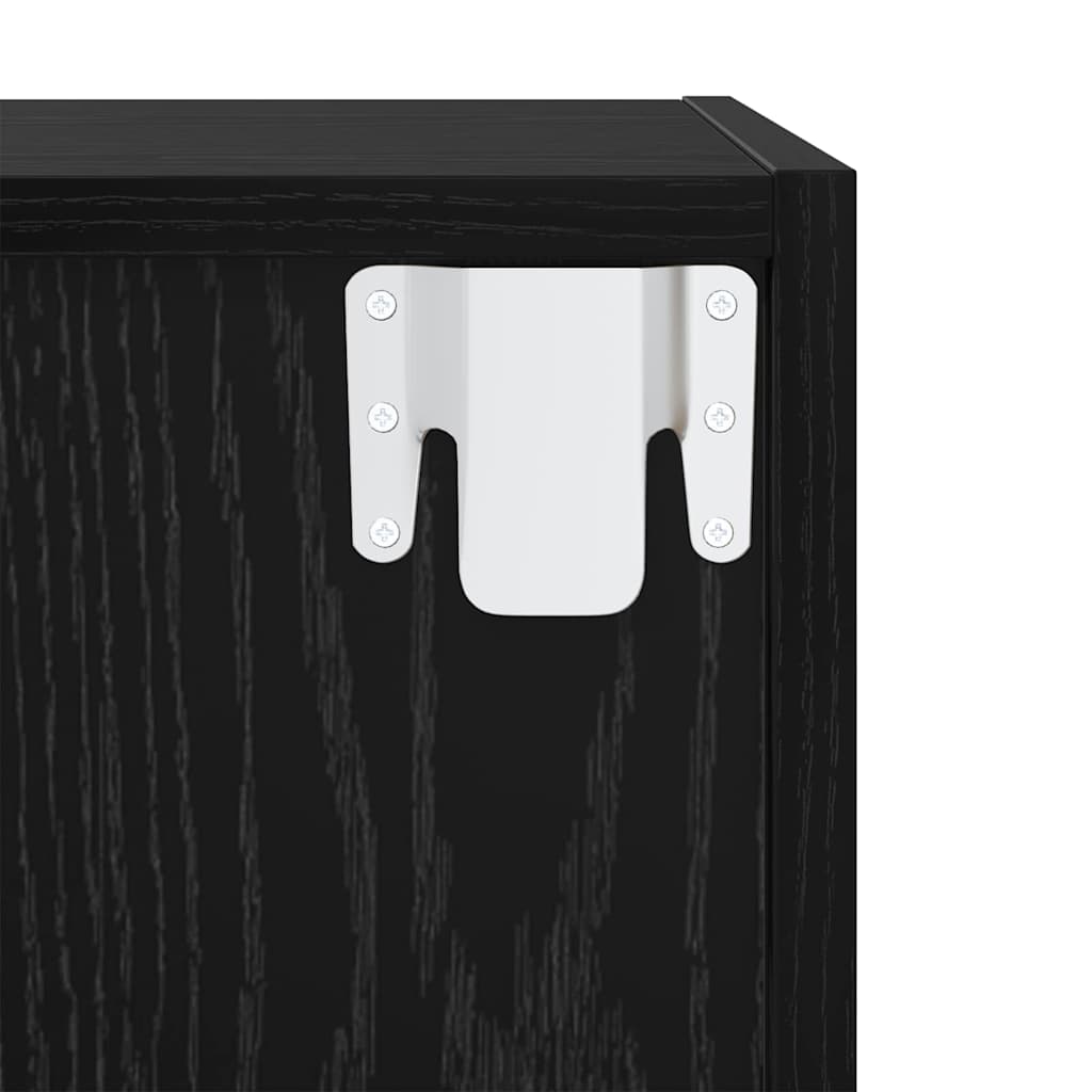 TV Cabinet Set 4 pcs Black 37 x 37 x 142.5 cm Engineered Wood