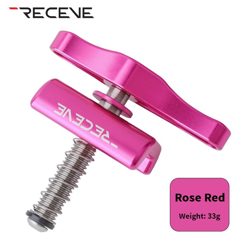 RECEVE Folding Bike C Buckle Knob Hinge Clamp Bicycle Titanium Alloy Handle Hinge Clamp Kit Folding Buckle Fixed For Brompton
