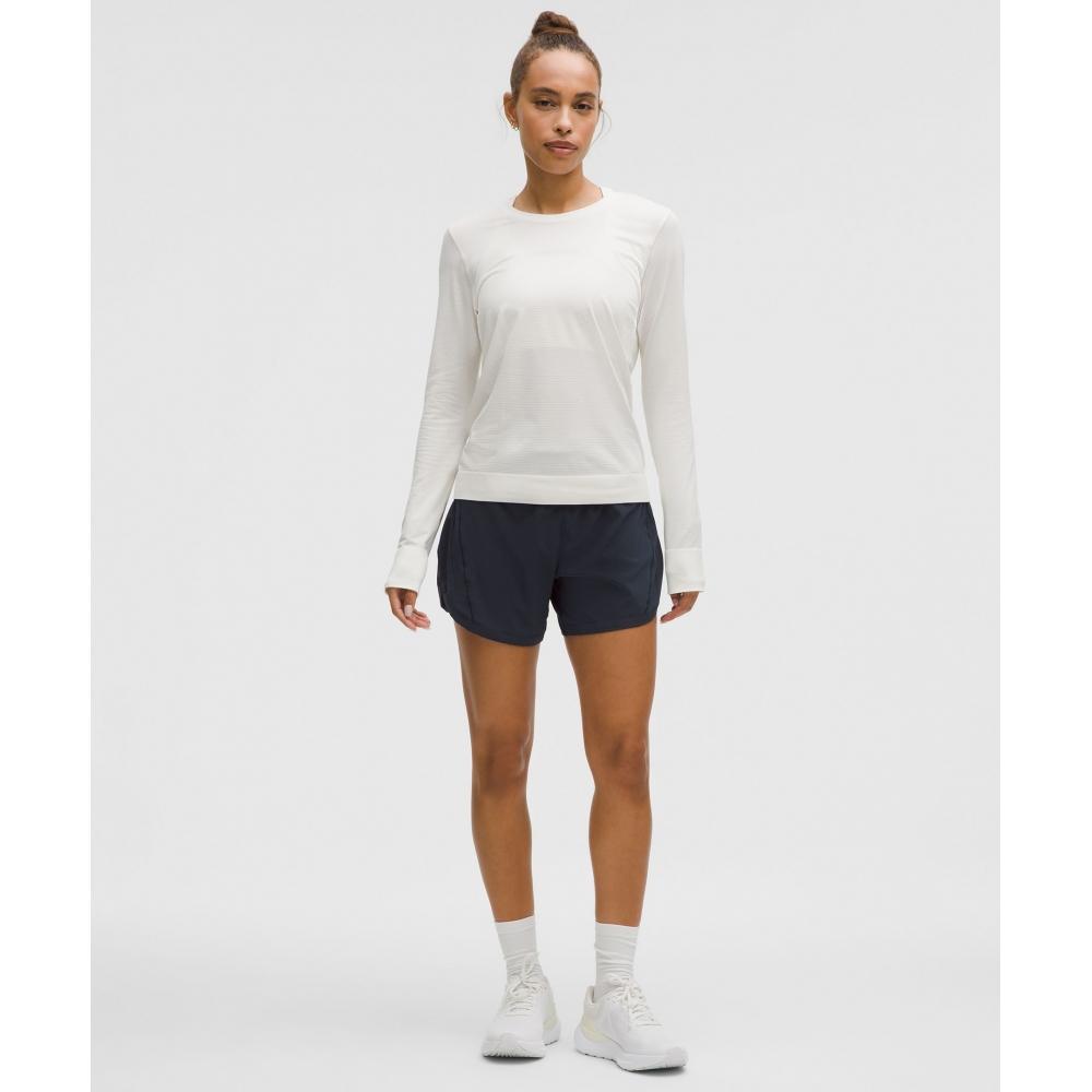 Lululemon Track That High Rise Lined Short 5  True Navy