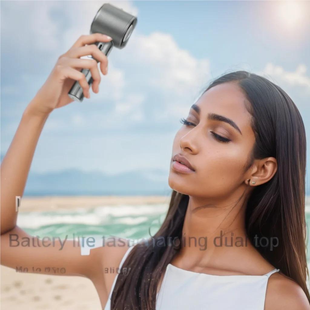 Portable Hand Fan , 120 Wind Speeds, Mini Bladeless Handheld Fan, USB Rechargeable Personal Highspeed Fans, Electric Eyelash Fan