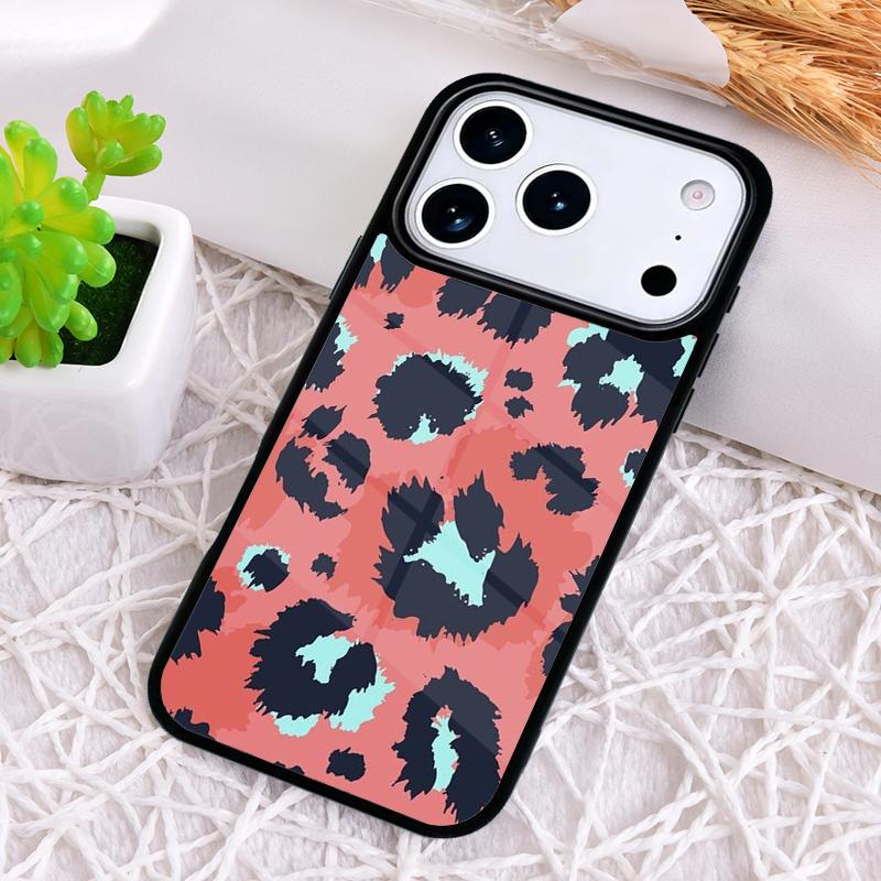 

Cyan Giraffe Leopard Zebra MAD PRINTS Phone Case for iPhone 17 Air 16 15 11 12 14 13 Pro Max Shockproof Cover iPhone17