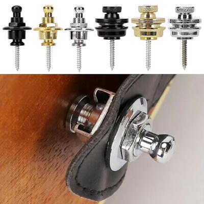 1Pcs Premium Alloy Metal Locking Button Pins Locking End Stud  for Acoustic Bass Guitar