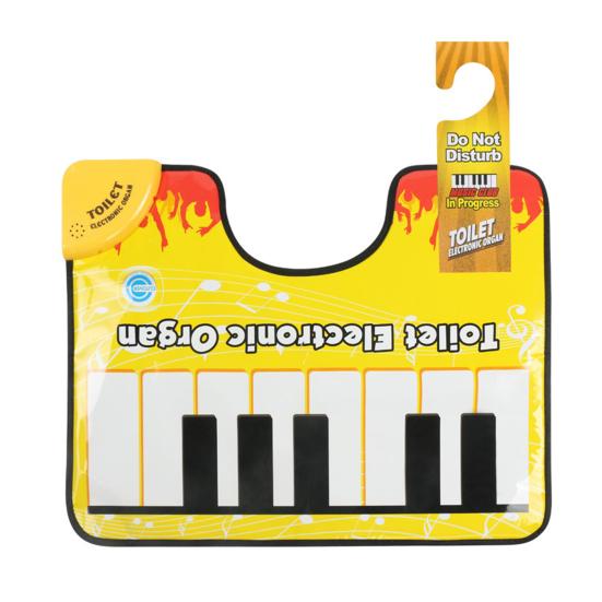 

Фортепиано для унитаза, электронная клавиатура, художественный ковер со звуком фортепиано, портативный напольный коврик, коврик для клавиатуры с постукиванием пальцами ног, звучащий коврик