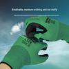 13-Gauge Nylon Latex Rubber Protective Gloves - Wrinkle Foam Wear-Resistant