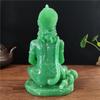 Jadefarbene Hanuman-Statue Hindu Ganesha Affengott Buddha Figur Skulptur Zimmer Büro Haus Dekoration Indien Feng Shui Handwerk