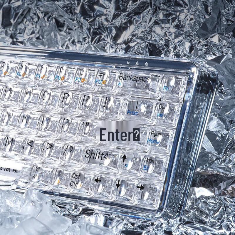LOFREE 1 % Gjennomsiktig Trådløst Bluetooth Mekanisk Tastatur