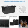Ice Ball Maker Mould Silicone Ice Cube Mold Sphere Cube Tray Mould Large Kitchen Accessories High Transparency Without Bubbles