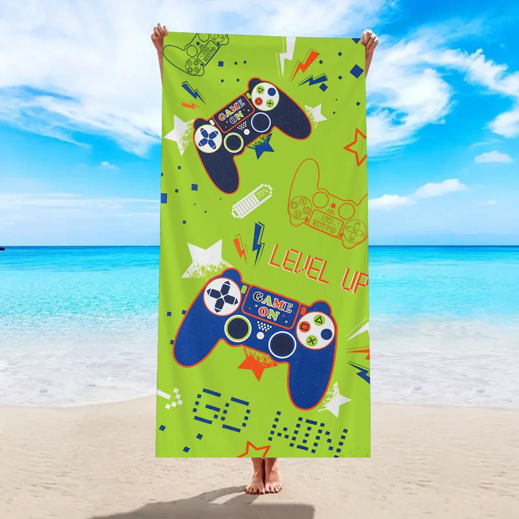 1pc Ultra Fine Fiber Quick Drying Absorbent Beach Towel, Multifunctional Beach Towel for Sports, Swimming, Gym, Shower Room