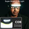 Induction COB Headlight Waterproof LED Headlamp Floodlight USB Rechargeable Head Torch 5 Lighting Modes for Camping Emergency