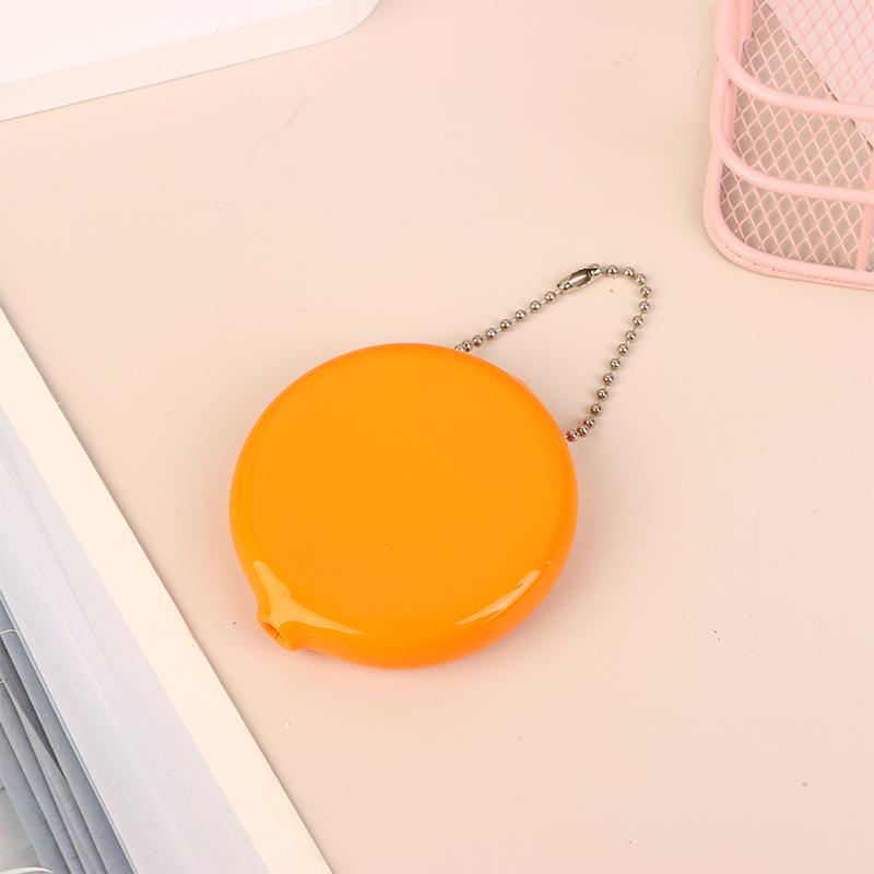 Men Women Zero Wallet Silicone Round Shopping Malls Portable Utility Multifunctional Compact Male Female Storage Bag