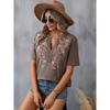 Summer Vintage Floral Embroidery Blouses For Women Casual Oversized Elegant Youth Female Tops And Shirts