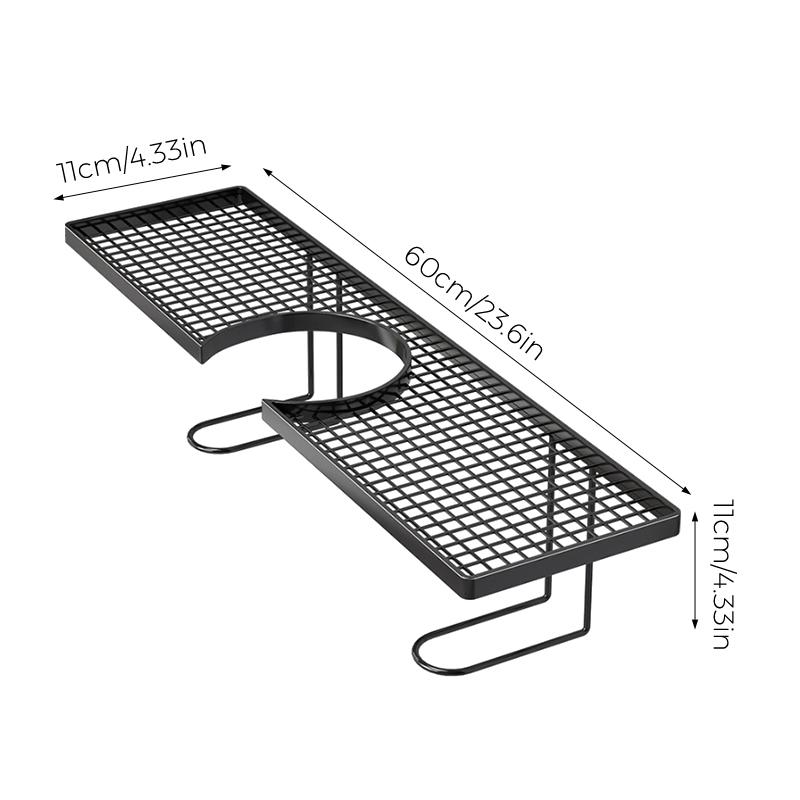 Over Faucet Sink Storage Shelf Large Punch-free Capacity Waterproof Holder for Bathroom Toiletries Kitchen Dishwashing Supplies