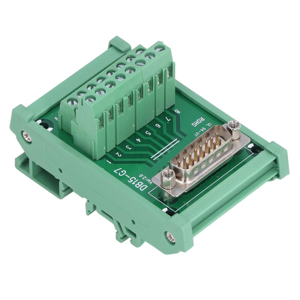 Terminal Block Male Header Interface Connector Break Out Board Module DC 60V DB15‑G7