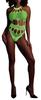 Neon Green Greek Neck Bodysuit - Ouch! Glow - Bodysuits and Harnesses