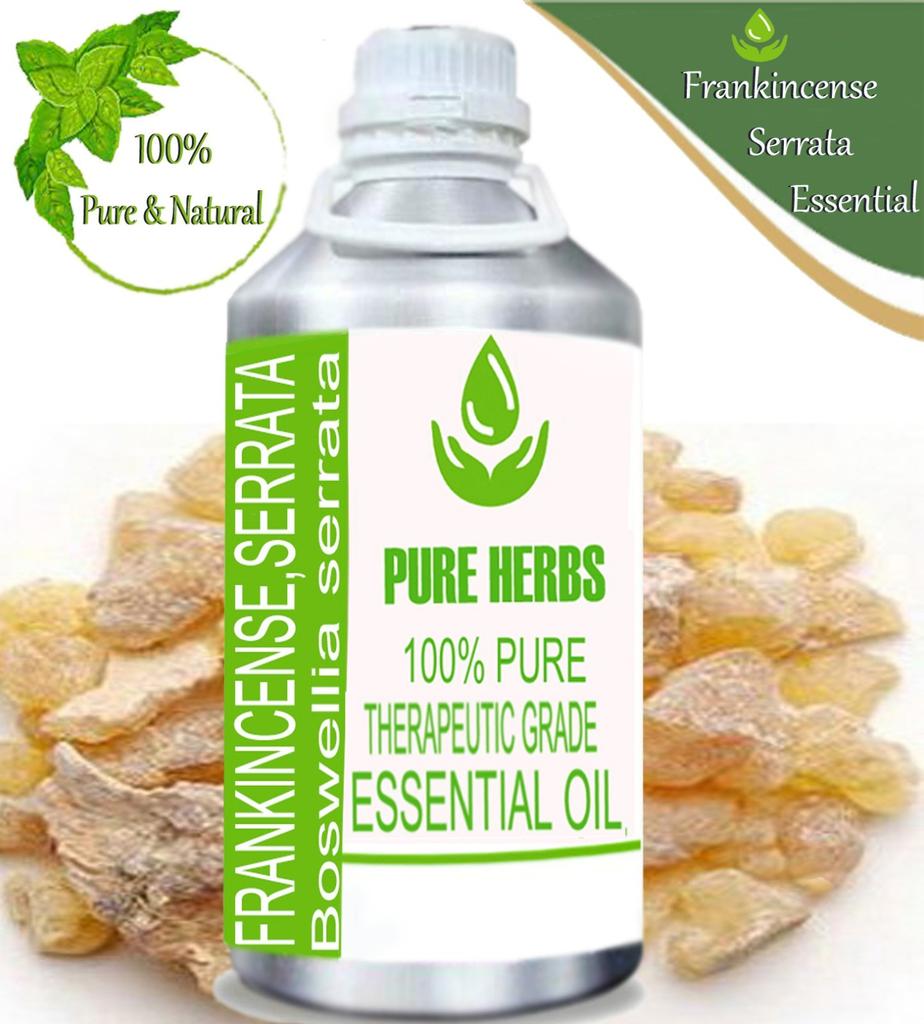 Pure Herbs Frankincense Serrata 100% Pure & Natural Essential Oil Glass UKZA 561